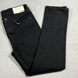 Rag & Bone Fit 2 Slim Jeans Mens 30x27.5 Black MED22S1223L5BK Denim Pants